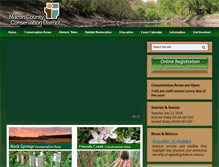 Tablet Screenshot of maconcountyconservation.com